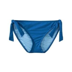 MOSSIMO SUPPLY CO. Women's Blue Striped Tie Bikini Swimwear Bottom L
